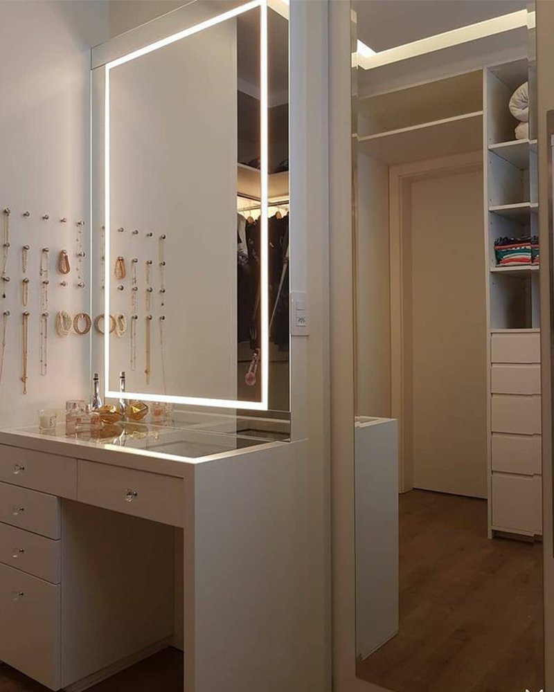 Quarto com closet_ 80 projetos para inspirar o seu